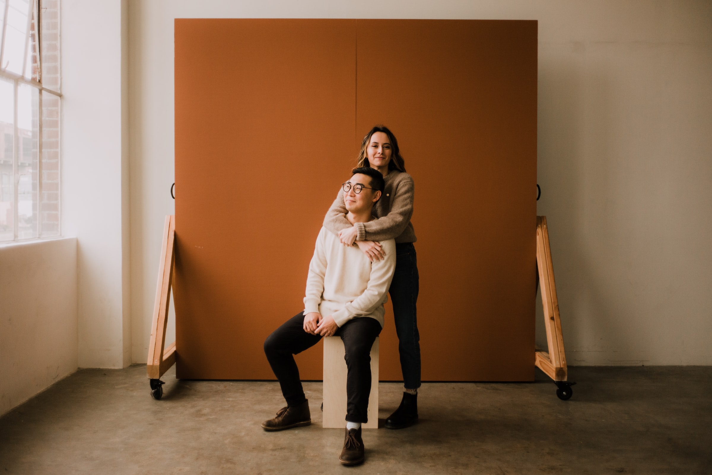 couple smiling at camera